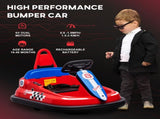 6V Electric Kids Bumper Car, 6V Spin Waltz Car, with Music, Horn, Lights - Red T3398P348364