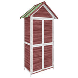 Garden Tool Shed Mocha 89x52,5x175 cm Solid Wood Pine 172245