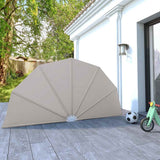 Collapsible Terrace Side Awning Cream 160 cm 44577