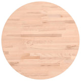 Table Top 50x2.5 cm Round Solid Wood Beech 355915