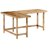 ZNTS Desk 165x110x75 cm Solid Wood Mango 353334