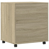 Printer Stand with Wheels Sonoma Oak 60x50x67 cm 840627