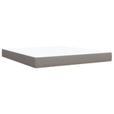 Box Spring Bed with Mattress Taupe 180x200 cm Fabric 3285398