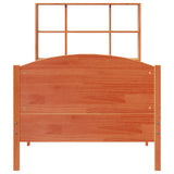 Bookcase Bed without Mattress Wax Brown 75x190 cm Small Single Solid Wood Pine 3323130