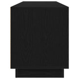 TV Cabinet with LED Lights Black Oak 193,5x41x50 cm 3328436