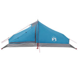 Backpacking Tent Blue 4-Person 185T Polyester with PU Coating 42018572