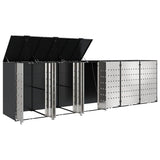 Wheelie Bin Storage for 6 Bins Anthracite 408 x 77.5 x 115.5 cm 3394782
