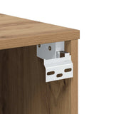 Wall Mounted TV Cabinet Artisan Oak 80x30x30 cm Engineered Wood 856017