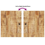 5 Piece Bathroom Furniture Set Solid Wood Mango 3200645