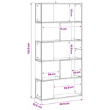 Bookcase Black oak 80.5 x 23.5 x 162.5 cm PB 8010956