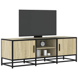TV Cabinet Sonoma Oak 120x35x41 cm Engineered Wood and Metal 848840