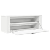 Wall Shoe Cabinet White 100x35x38 cm Engineered Wood 821020