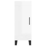 Sideboard High Gloss White 34.5x34x90 cm Engineered Wood 830470