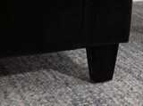 PU Leather Storage Ottoman Bench Storage Chest Tufted Ottoman Cube w/ Flipping Top 92L x 40W x 40H T3398P328175