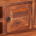 TV Cabinet with Doors 112x30x40 cm Solid Wood Acacia 354986