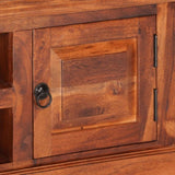 TV Cabinet with Doors 112x30x40 cm Solid Wood Acacia 354986