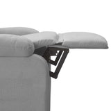 Massage Chair Light Grey Fabric 321226