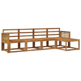 Outdoor Sofa Set 5 pcs Natural Solid Acacia Wood 3385135