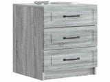 Bedside Cabinet Grey Sonoma 43 x 41 x 63.5 cm Engineered Wood 895711