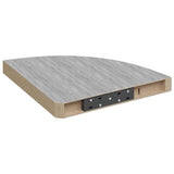 Wall Corner Shelves 4 pcs Concrete Grey 35x35x3.8 cm MDF 326644