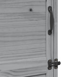 Garden Shed with Roof Grey 59.5 x 56 x 176.5 cm Solid Fir Wood 42033446