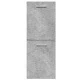 5 Piece Bathroom Furniture Set Concrete Grey Engineered Wood 3324878