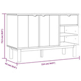 Sideboard OTTA 114x43x73.5 cm Solid Wood Pine 351300