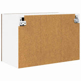 Hanging Cabinet 2 pcs Smoked Oak and White 60 x 31 x 40 cm 884171