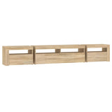 TV Cabinet with LED Lights Sonoma Oak 240x35x40 cm 3152724