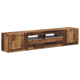 5 Piece LED TV Cabinet Old Wood Engineered Wood 3417011