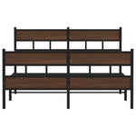 Bed Frame without Mattress with Headboard and Footboard 140x200 cm 4017170