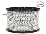 Bungee Cords with Hooks 8 mm Black and White PP and Rubber 42047674