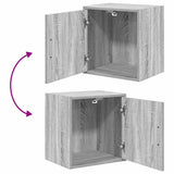 Garage Cabinets 2 pcs Grey Sonoma Engineered Wood 3328328