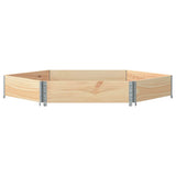 Raised Bed Hexagon 160x160 cm Solid Wood Pine 4010317