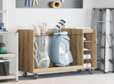 Golf Cabinet with Wheel Plain Artisan Oak 120 x 45 x 98 cm 899478