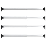 Telescopic Wardrobe Rails 4 pcs Silver 58-100 cm 3102979