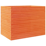 Garden Planter Wax Brown 90x60x68.5 cm Solid Wood Pine 3282501