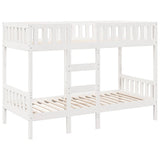 Bunk Bed White 90x190 cm Solid Wood Pine 3308605