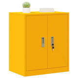 Storage Cabinet Mustard Yellow 60 x 40 x 70 cm Steel 891721