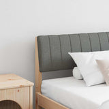 Upholstered Headboard Dark Grey 200 cm Solid Pine Wood 879210