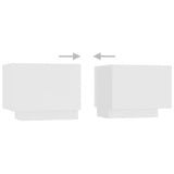 TV Cabinet with LED Lights White 180x35x40 cm 3081897