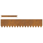 Lawn Edgings 50 pcs Brown 100 x 0.5 x 20 cm Weathering Steel 3335780
