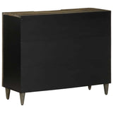 ZNTS Sideboard 90x33x75 cm Solid Wood Mango 4017820