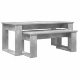 Coffee Table Set 2 pcs Concrete Grey Engineered Wood 8000135
