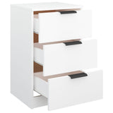 ZNTS Bedside Cabinet White 40x36x65 cm 811268