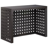 Air Conditioner Cover Black 110 x 50 x 80 cm Steel 8014136