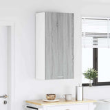 Hanging Cabinet Grey Sonoma and White 50 x 31 x 100 cm 884351