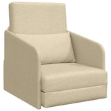 Sofa Bed Cream 65 x 80 x 83 cm Fabric 4106643