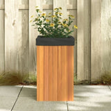 ZNTS Garden Planter 35x35x60 cm Solid Wood Acacia 366503