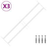 Security Grille for Windows with 2 Crossbars 3 pcs 63-114 cm 42031301